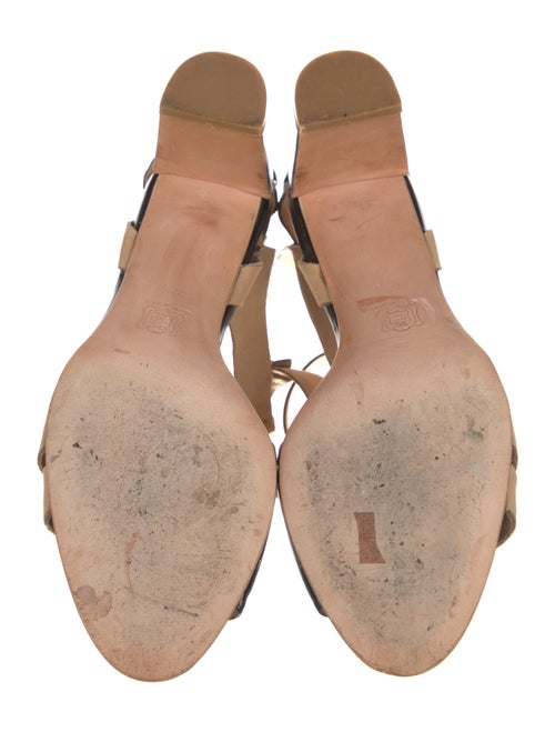 Pierre Hardy Patent Leather T-Strap Sandals