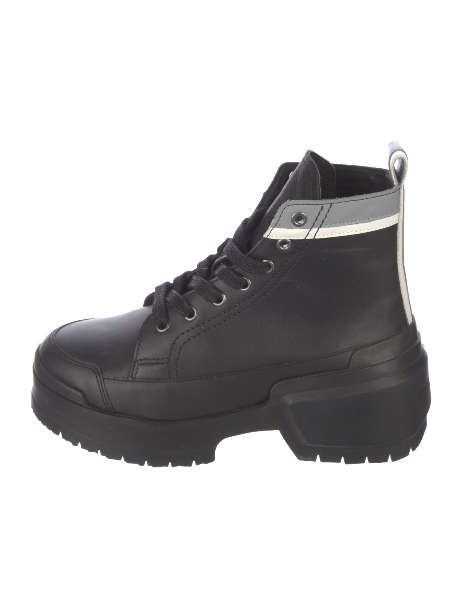 Pierre Hardy Leather Combat Boots