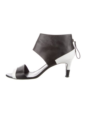 Pierre Hardy Leather Colorblock Pattern Slingback Sandals