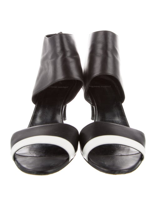 Pierre Hardy Leather Colorblock Pattern Slingback Sandals