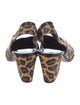 Pierre Hardy Suede Animal Print Slingback Pumps