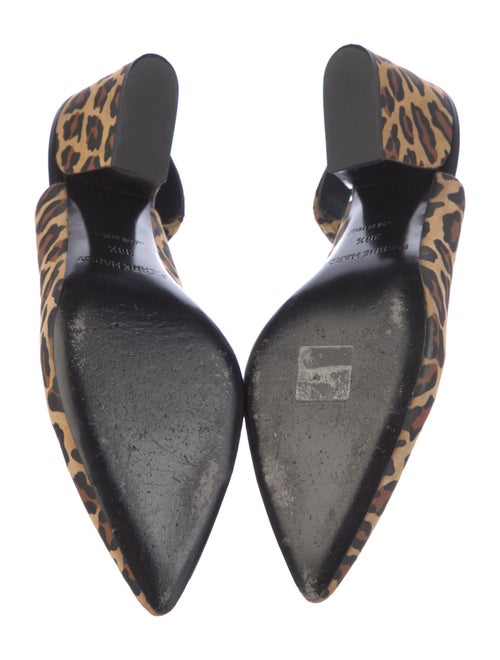 Pierre Hardy Suede Animal Print Slingback Pumps