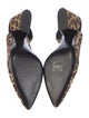 Pierre Hardy Suede Animal Print Slingback Pumps