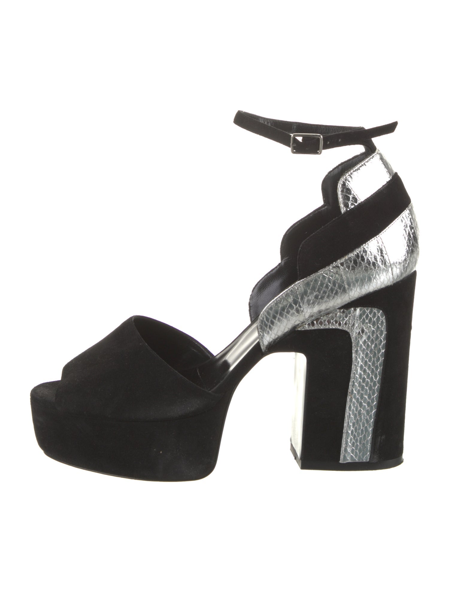 Pierre Hardy Suede Leather Trim Embellishment Sandals