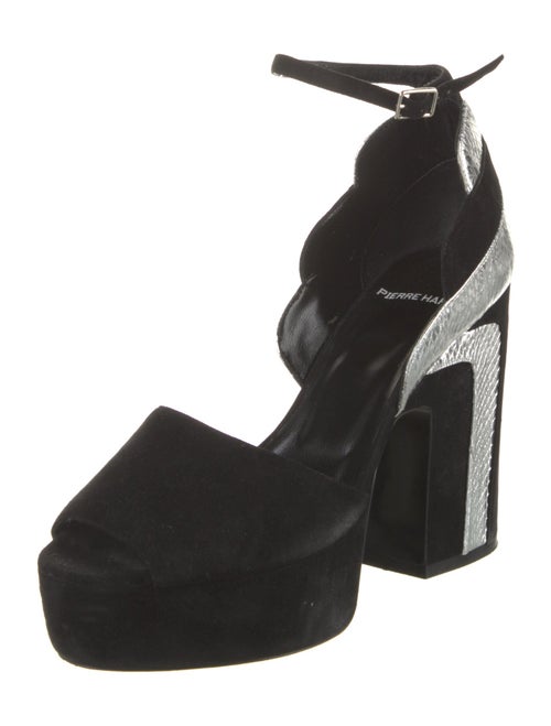 Pierre Hardy Suede Leather Trim Embellishment Sandals