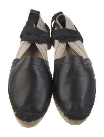 Pierre Hardy Canvas Leather Trim Embellishment Espadrilles