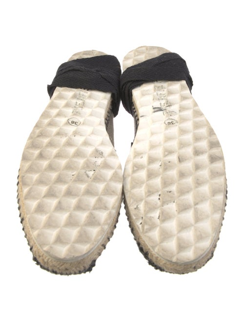 Pierre Hardy Canvas Leather Trim Embellishment Espadrilles