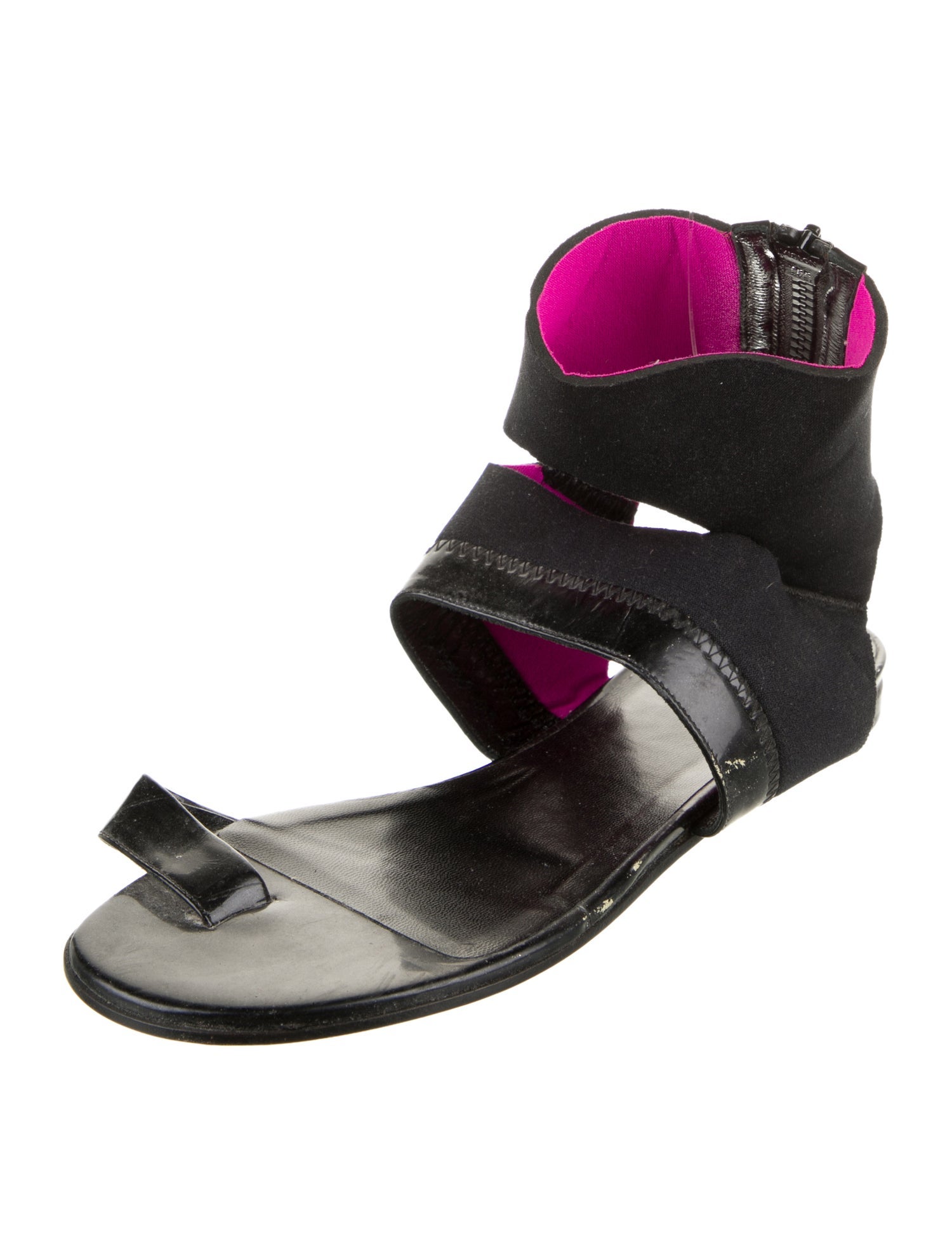 Pierre Hardy Patent Leather Gladiator Sandals