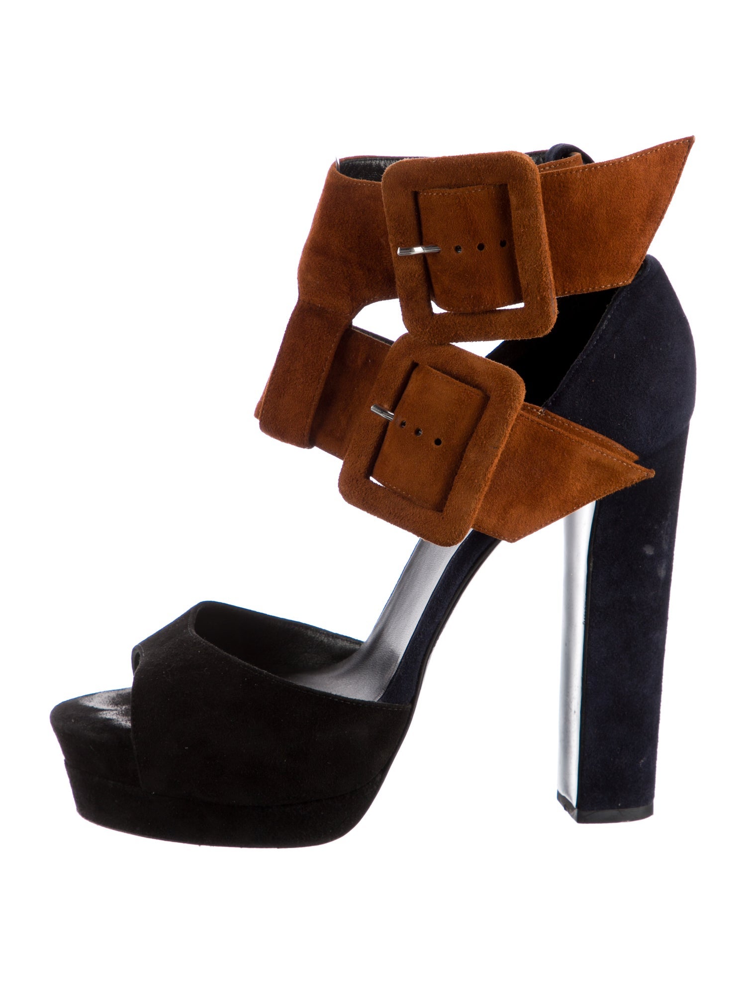 Pierre Hardy Suede Cutout Accent Sandals
