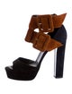 Pierre Hardy Suede Cutout Accent Sandals