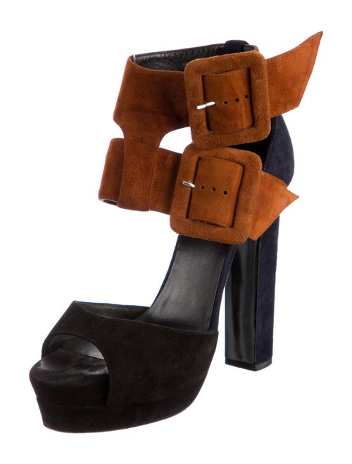 Pierre Hardy Suede Cutout Accent Sandals