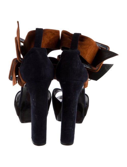 Pierre Hardy Suede Cutout Accent Sandals