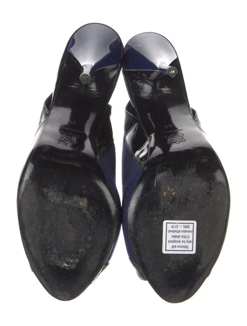 Pierre Hardy Patent Leather Cutout Accent Slingback Pumps