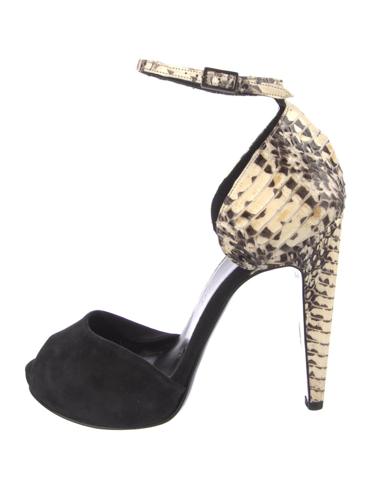 Pierre Hardy Python Animal Print D'Orsay Pumps