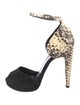 Pierre Hardy Python Animal Print D'Orsay Pumps