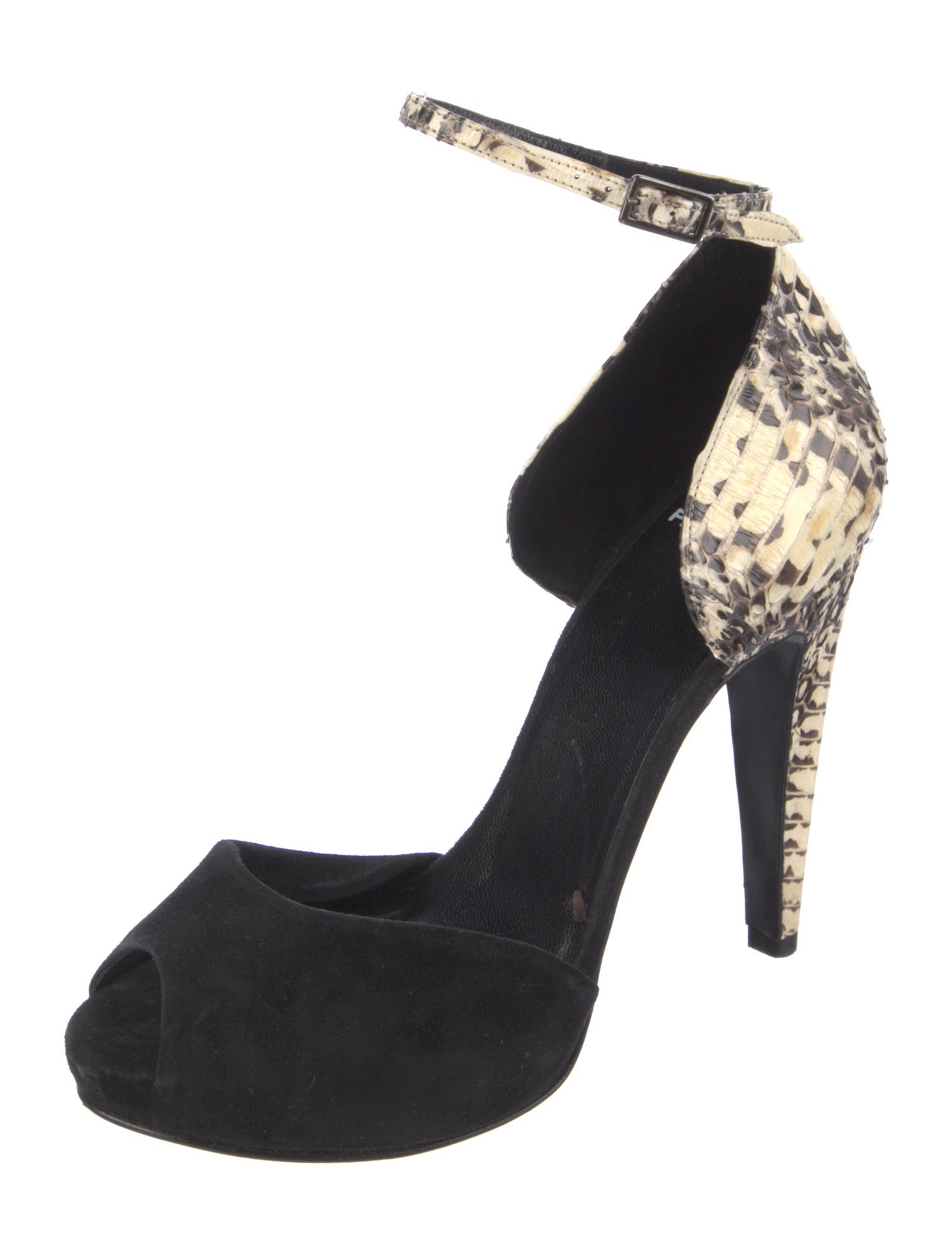 Pierre Hardy Python Animal Print D'Orsay Pumps