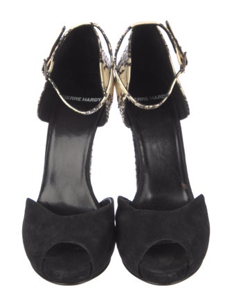 Pierre Hardy Python Animal Print D'Orsay Pumps