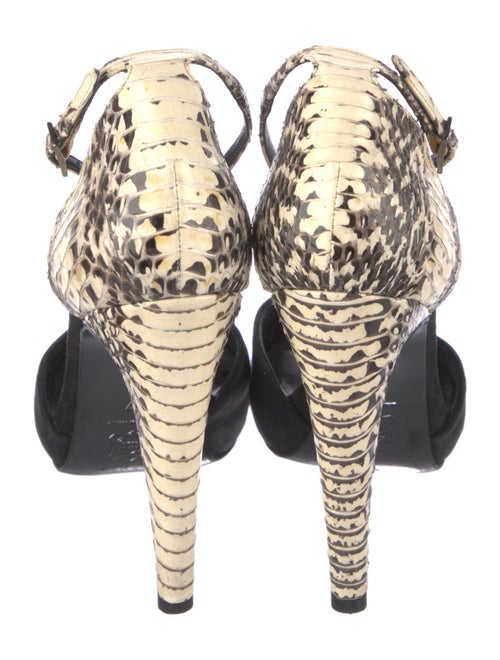 Pierre Hardy Python Animal Print D'Orsay Pumps
