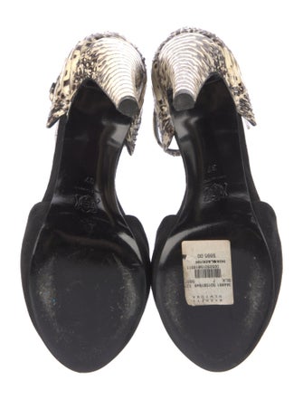 Pierre Hardy Python Animal Print D'Orsay Pumps