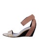 Pierre Hardy Leather Colorblock Pattern Slingback Sandals