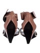 Pierre Hardy Leather Colorblock Pattern Slingback Sandals