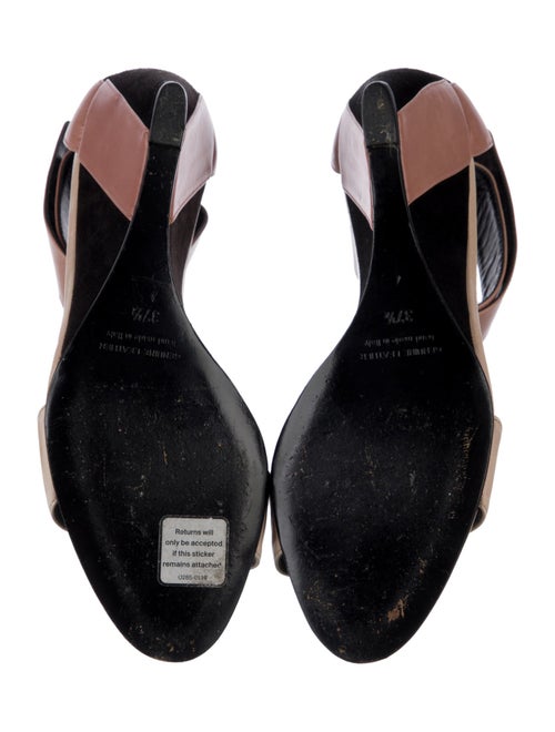 Pierre Hardy Leather Colorblock Pattern Slingback Sandals