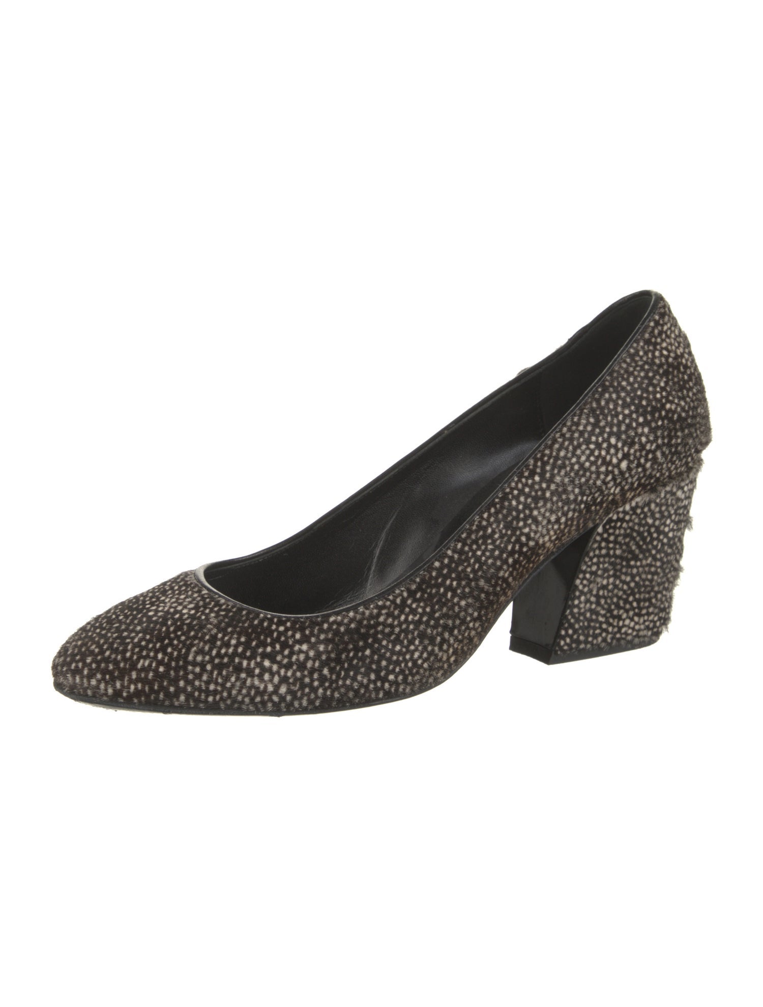 Pierre Hardy Calf Hair Animal Print Pumps