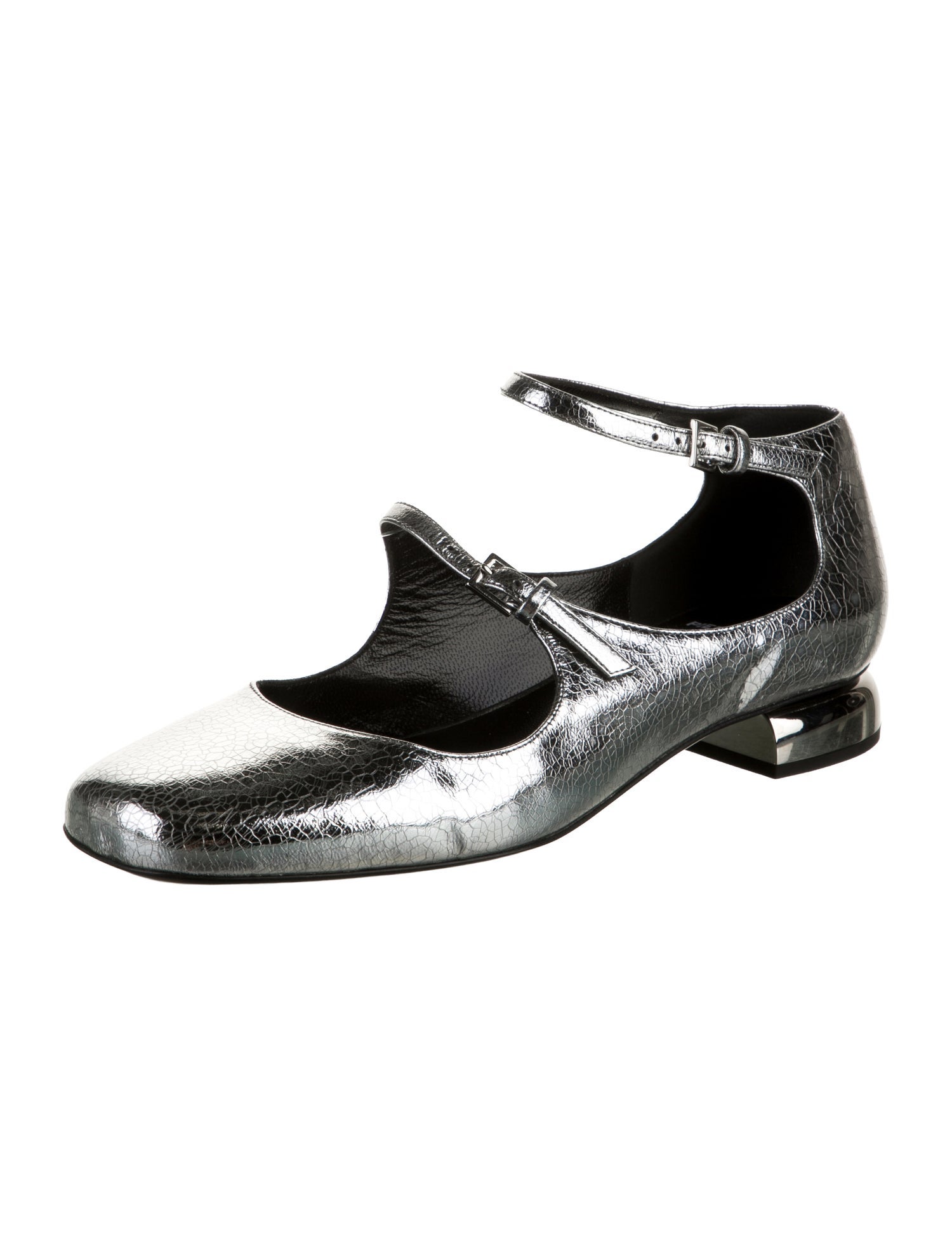 Pierre Hardy Leather Mary Jane Flats