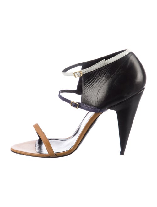 Pierre Hardy Leather Animal Print Sandals