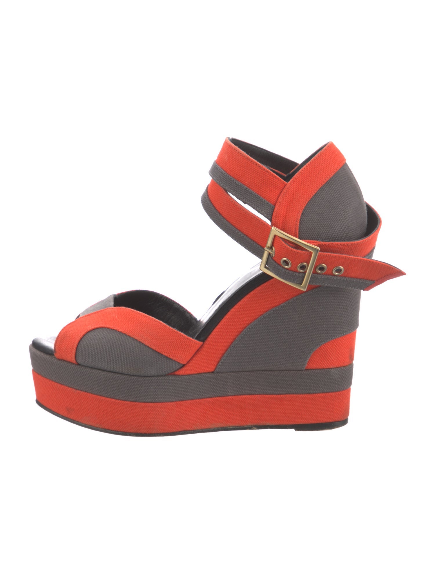 Pierre Hardy Canvas Colorblock Pattern Pumps