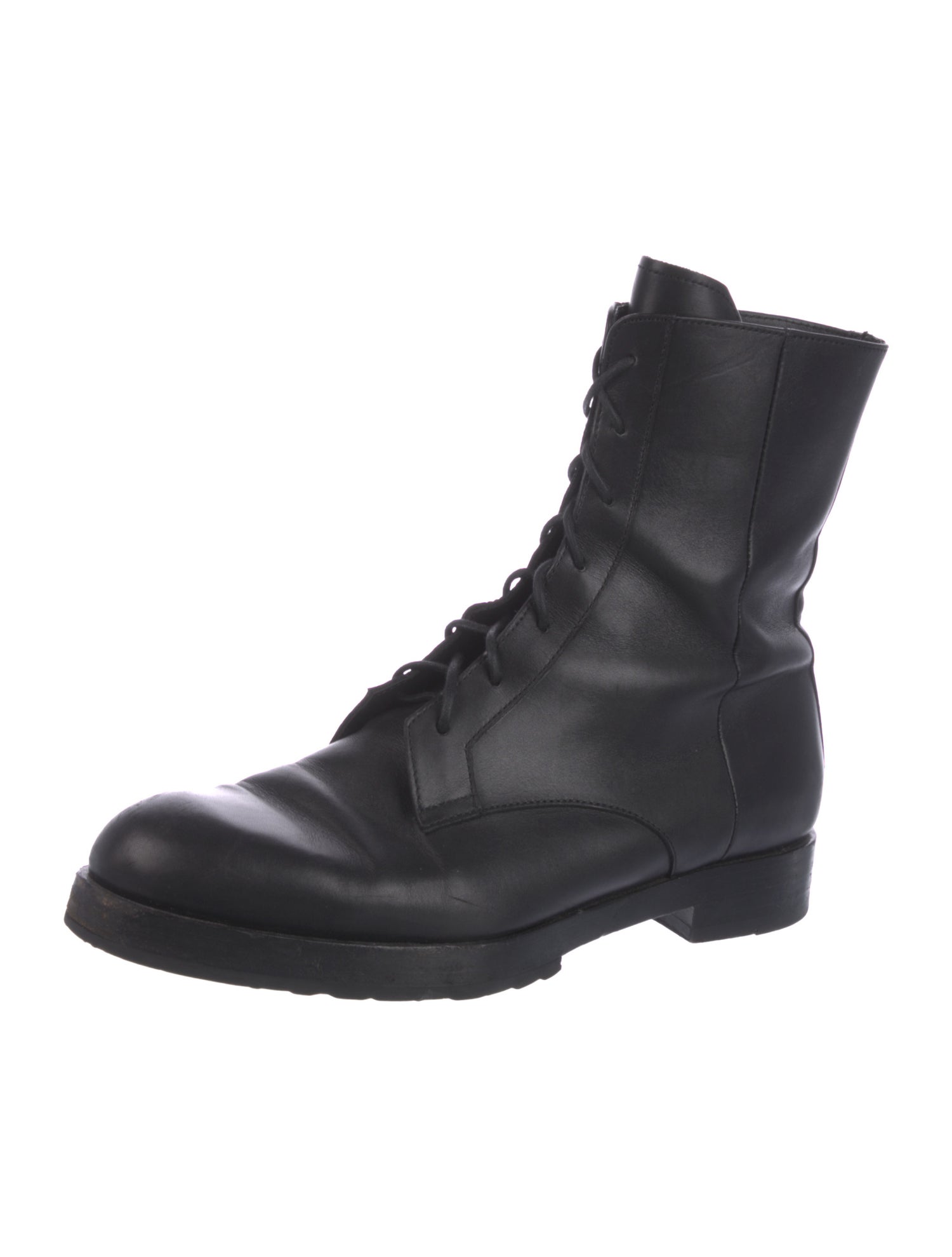 Pierre Hardy Leather Combat Boots
