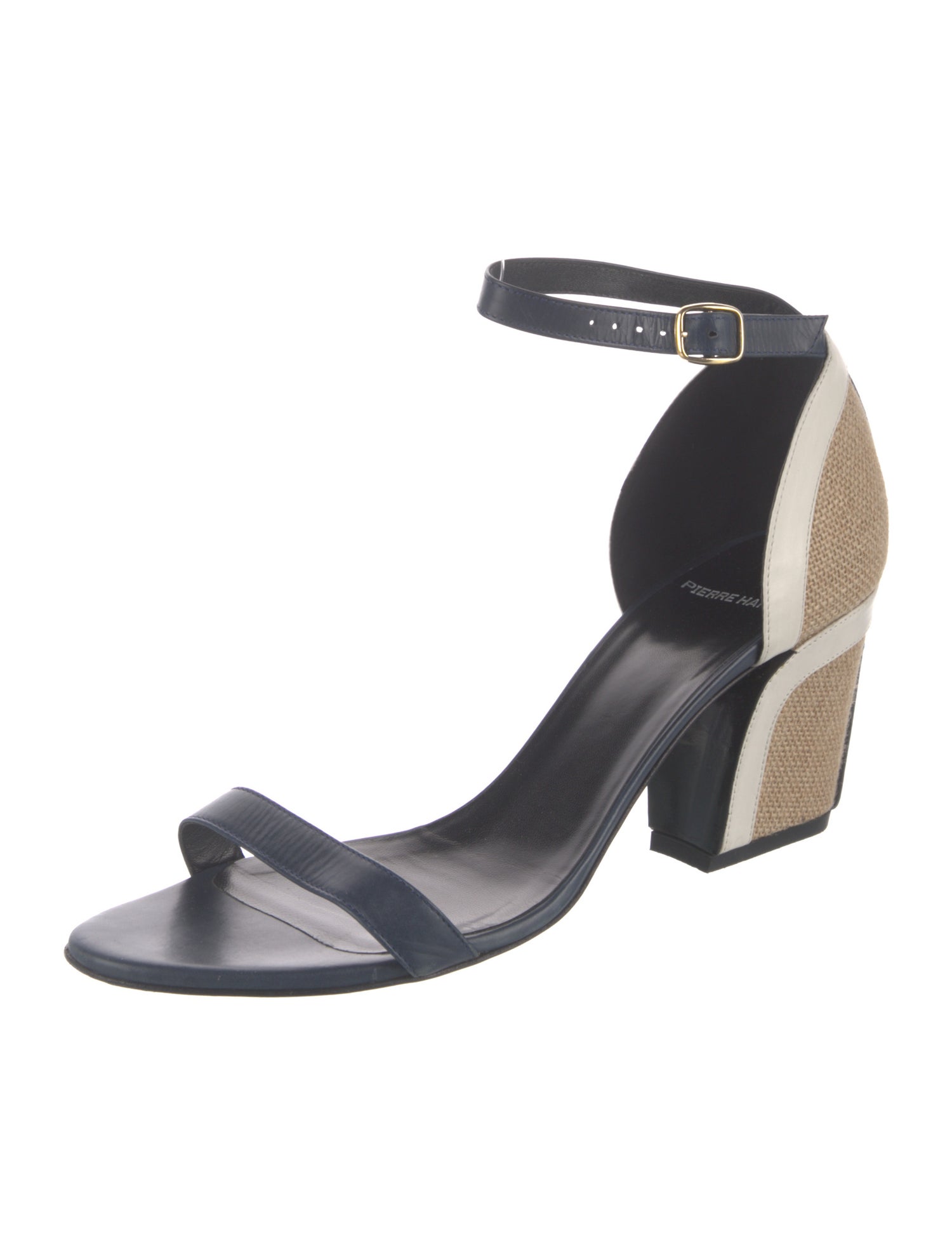 Pierre Hardy Leather Colorblock Pattern Sandals