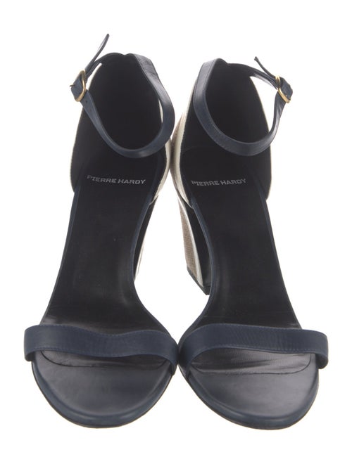 Pierre Hardy Leather Colorblock Pattern Sandals