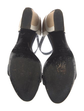 Pierre Hardy Leather Colorblock Pattern Sandals