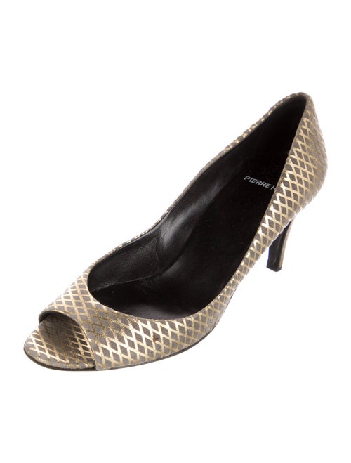 Pierre Hardy Suede Plaid Print Pumps