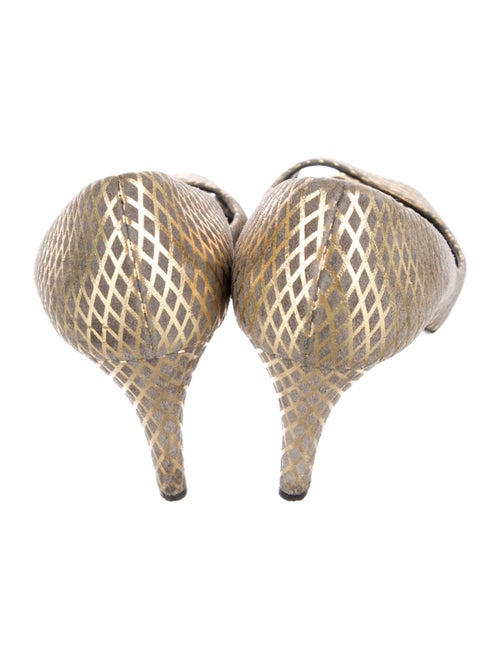 Pierre Hardy Suede Plaid Print Pumps