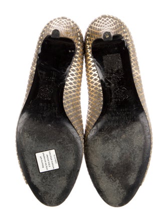 Pierre Hardy Suede Plaid Print Pumps