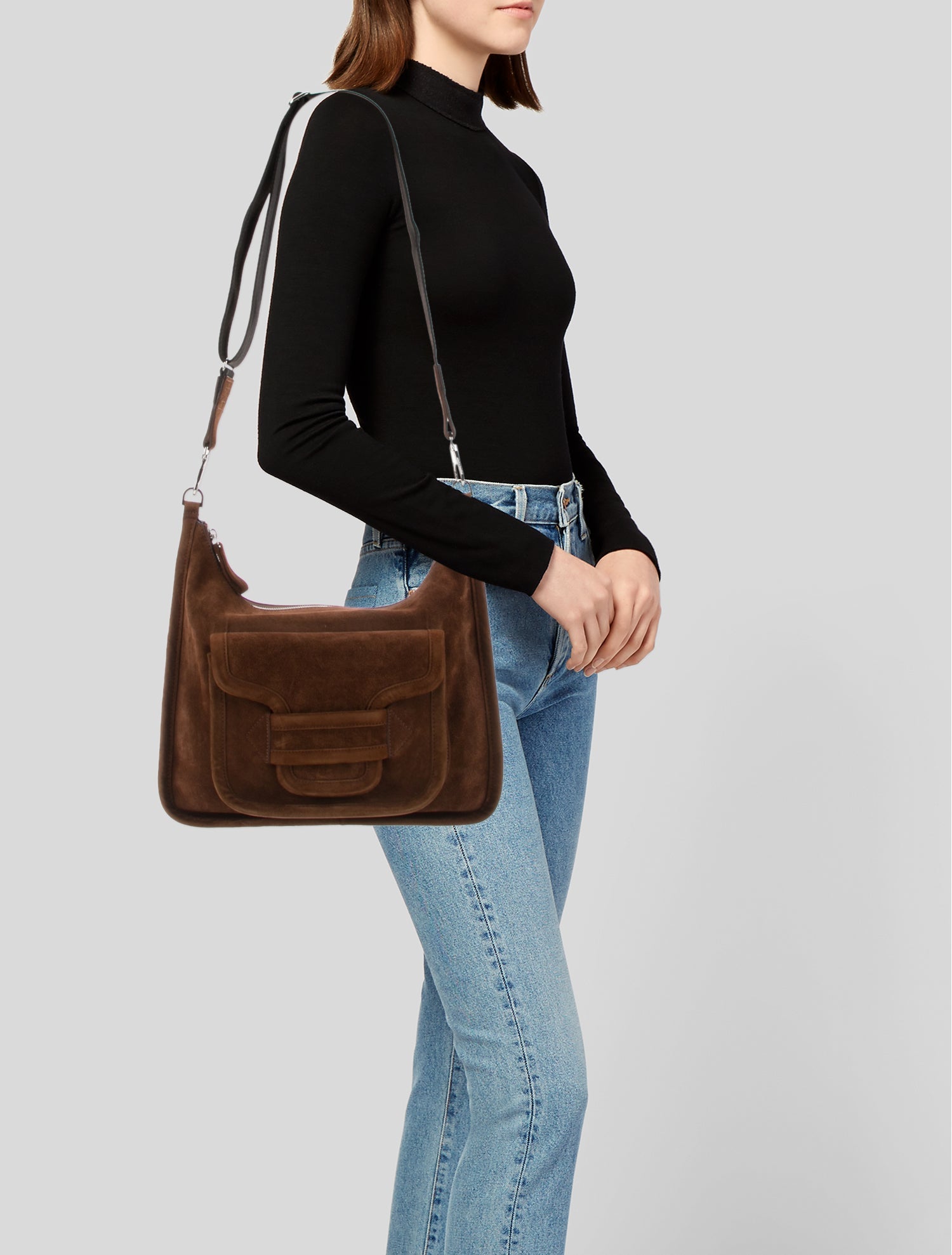 Pierre Hardy Suede Messenger Bag