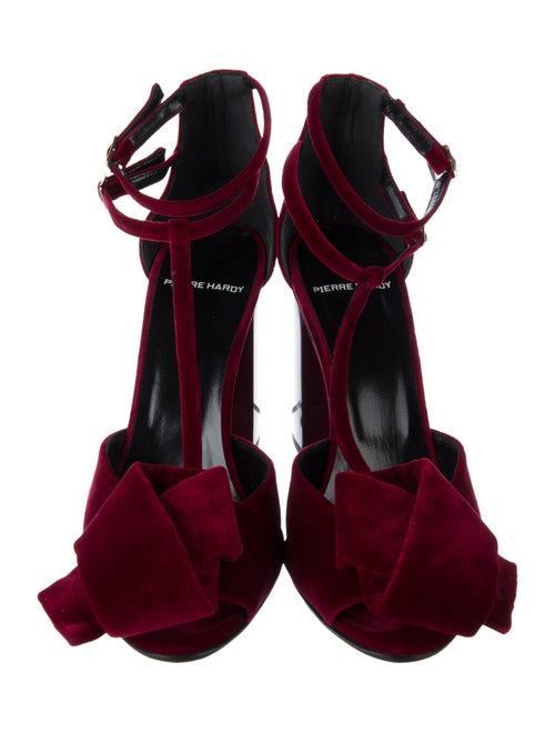 Pierre Hardy Velvet T-Strap Pumps