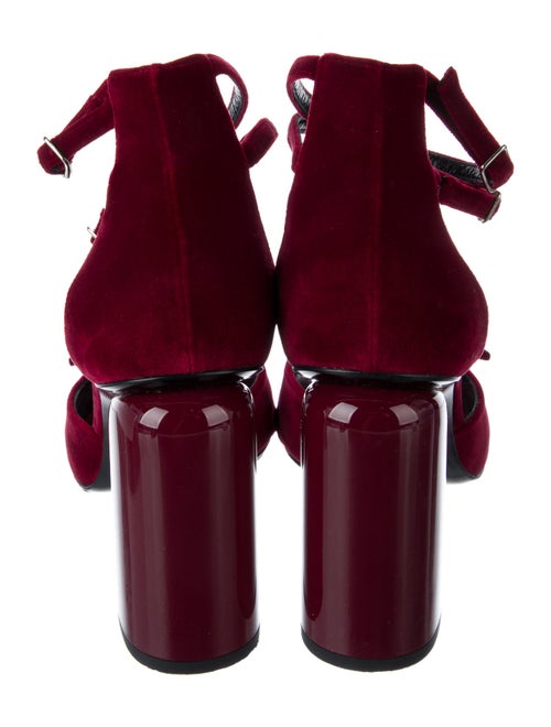 Pierre Hardy Velvet T-Strap Pumps
