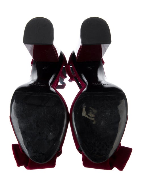Pierre Hardy Velvet T-Strap Pumps