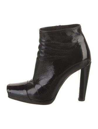 Pierre Hardy Patent Leather Lace-Up Boots