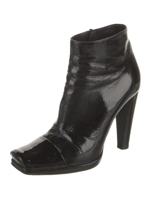 Pierre Hardy Patent Leather Lace-Up Boots