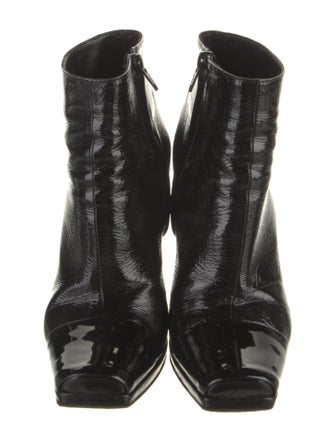 Pierre Hardy Patent Leather Lace-Up Boots
