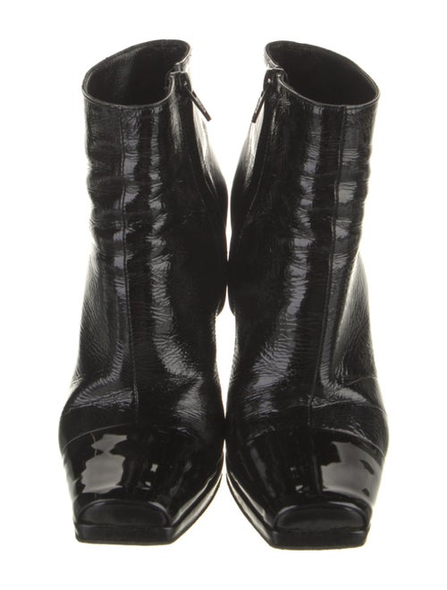 Pierre Hardy Patent Leather Lace-Up Boots