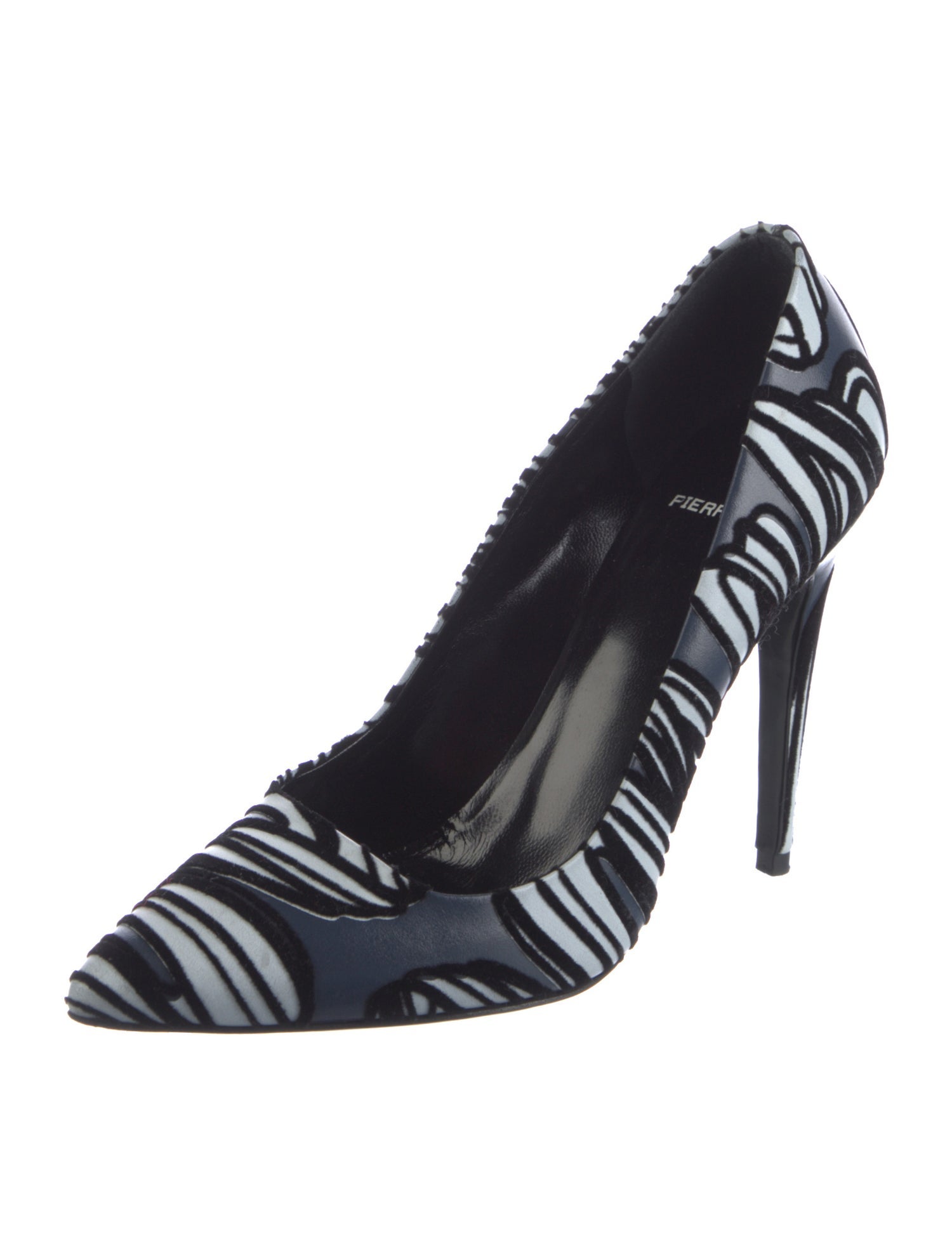 Pierre Hardy Leather Animal Print Pumps