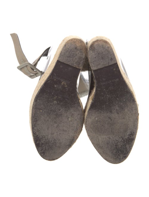 Pierre Hardy Patent Leather Colorblock Pattern Espadrilles