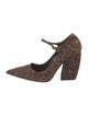 Pierre Hardy Suede Animal Print Pumps
