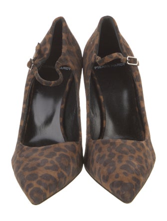 Pierre Hardy Suede Animal Print Pumps