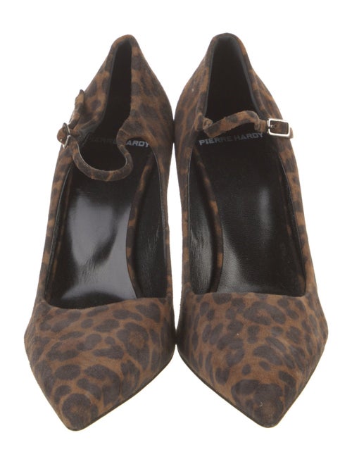 Pierre Hardy Suede Animal Print Pumps